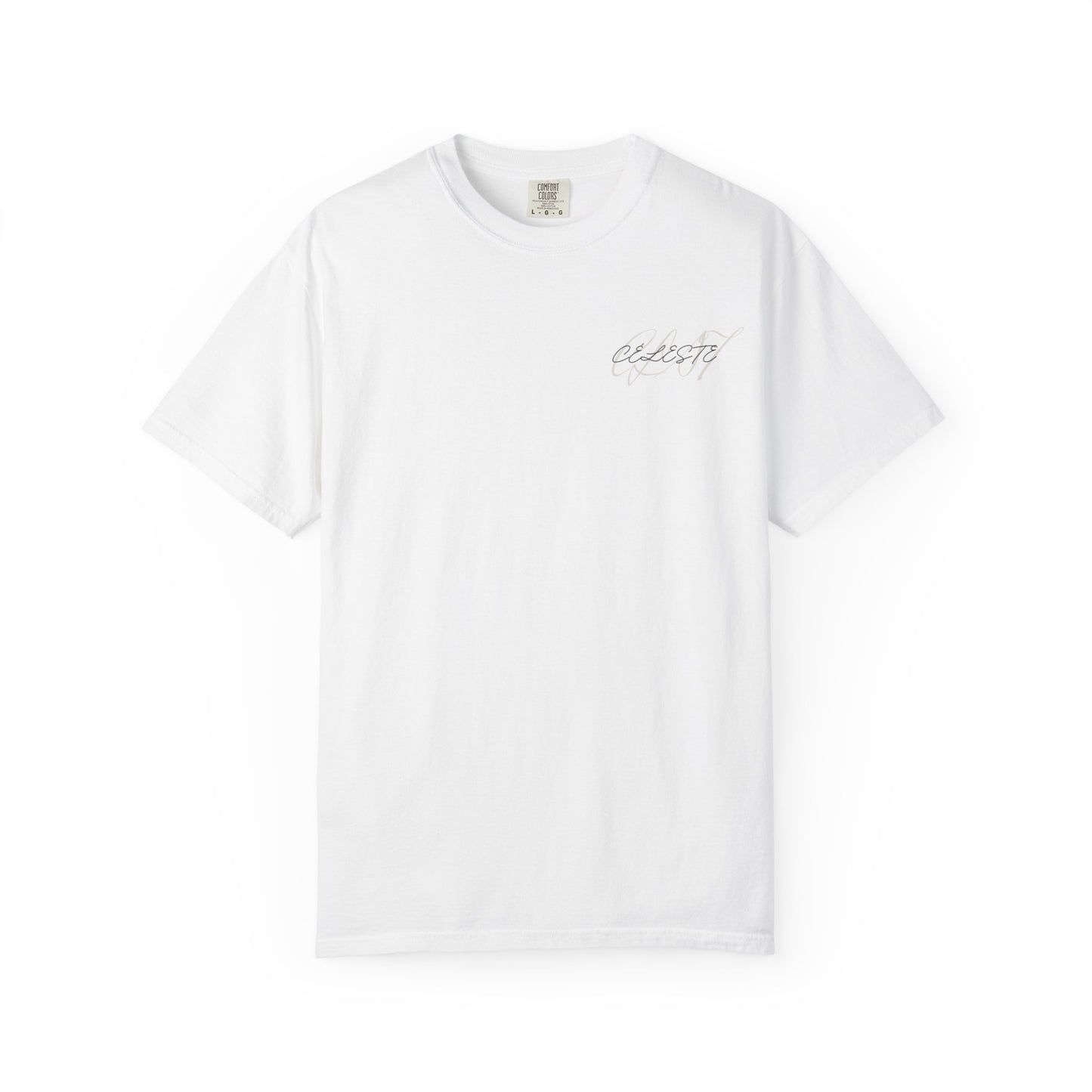 Unisex Garment-Dyed T-Shirt with Elegant Script Design